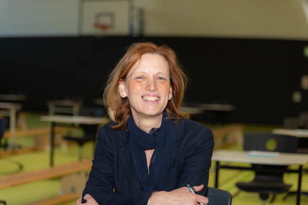 Kiel, Goethe Gemeinschaftsschule, 20 04 2020 Statement by the Minister of Education of Schleswig Holstein Karin Prien on the examination situation in Kiel schools according to the recommendations of the RKI Preparations for the ESA and MSA examinations are in full swing at the Goethe Gemeinschaftsschule.