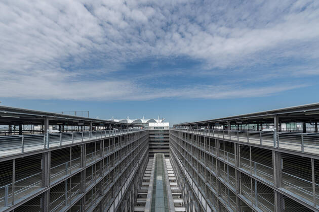 Effects Corona Munich Airport In the picture Parking garage P20 empty Exit refers Level 11 Background Roof MAC Munich Airport Center Munich Airport Munich Bavaria Germany Copyright: Passion2Press MarkusxFischerx