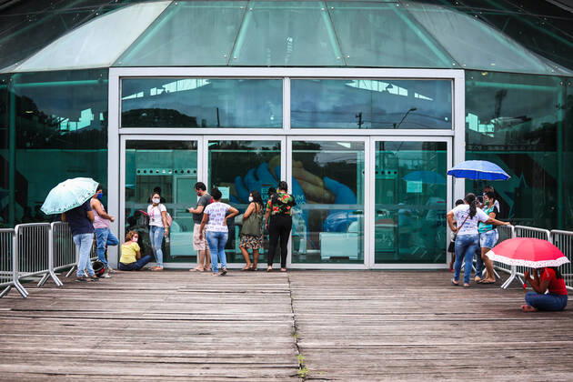 BELÉM, PA - 22.04.2020: CORONAVÍRUS EM BELÉM - Pará reaches 1,195 cases and has 90% of the ICU beds occupied for treatment of Covid-19 this Wednesday (22). State has 580 beds available. Government awaits the arrival of respirators from China to install an additional 400 beds. in the photo, movement at the Hospital de Campanha in Belém. x1906566x  FilipexBispo