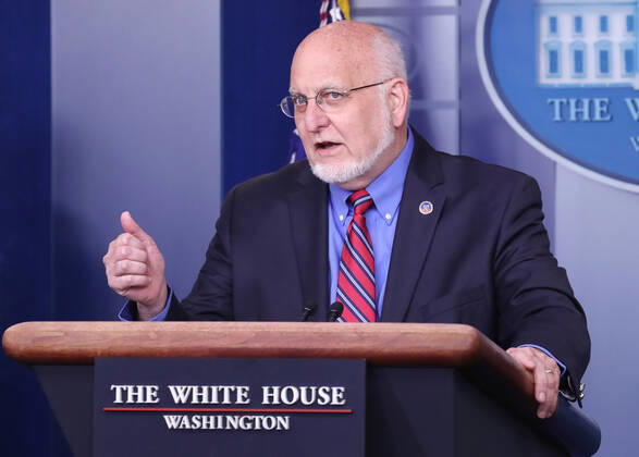 April 22, 2020, Washington, District of Columbia, USA: CDC Director Robert Redfield is joined by members of the Coronavirus Task Force, delivers remarks on the COVID-19 pandemic in the James S. Brady Press Briefing Room of the White House in Washington, DC, USA, 22 April 2020 Washington USA - ZUMAs152 20200422_zaa_s152_055 Copyright: xMichaelxReynoldsx