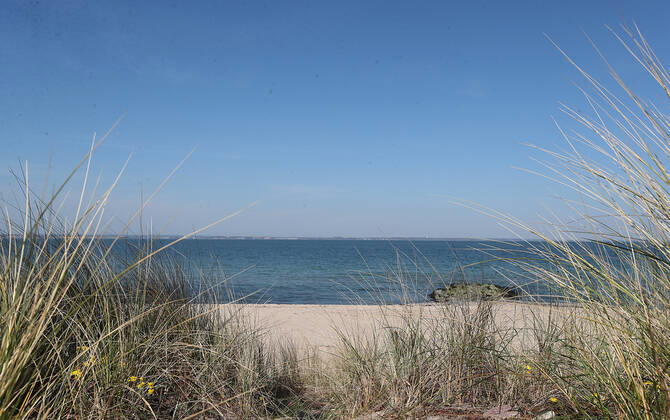 View of the Baltic Sea in Niendorf Beach Niendorf