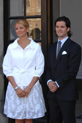 Prince Carl Philip and Princess Madeleine Open Palace on National Day, June 6, 2007 c Karin Törnblom IBL Open Palace on Swedish National Day June 6, 2007 Royal House Sweden x2377x, Copyright: xKarinxTörnblom TTx