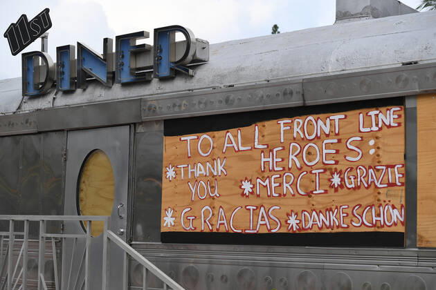 Coronavirus in den USA, Eindrücke aus Miami MIAMI, FL - APRIL 24: General view of South Beach as all the stores have been closed due to the Coronavirus (COVID-19) pandemic on April 24, 2020 in Miami Florida. Copyright: xmpi04 MediaPunchx