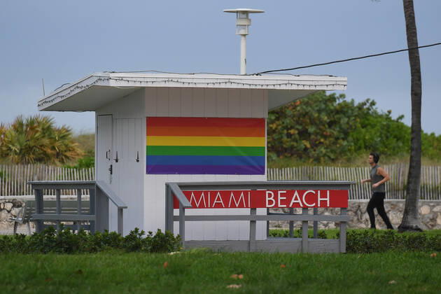Coronavirus in den USA, Eindrücke aus Miami MIAMI, FL - APRIL 24: General view of South Beach as all the stores have been closed due to the Coronavirus (COVID-19) pandemic on April 24, 2020 in Miami Florida. Copyright: xmpi04 MediaPunchx