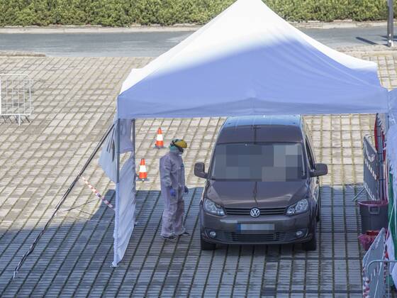 Drive & Go-Thru mobile tent for testing for the coronavirus as a part of the action Keep safe the Medics in Wroclaw Drive & Go-Thru mobile tent for testing for the coronavirus as a part of the action Keep safe the Medics provide free of charge tests for medics on May 12, 2020 in Wroclaw, Poland. There is also a possibility of making commercial tests for all those who want to get tested EN_01428357_0014