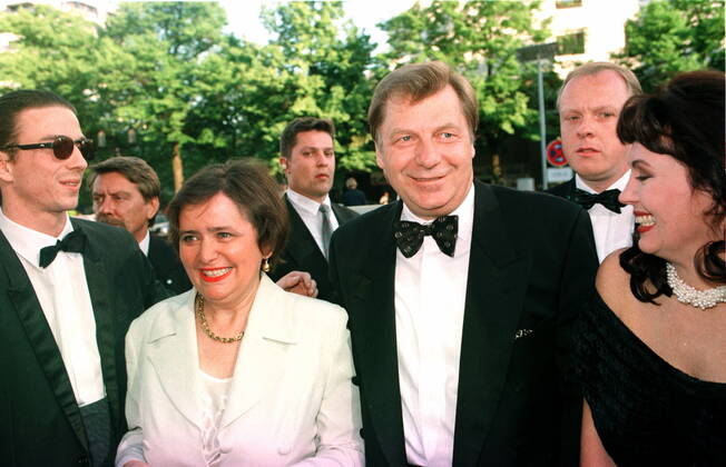 1 Presentation German Film Prize Federal Film Prize Arrival Eberhard Diepgen Wife CDU Politician, Berlin Senate, Governing Mayor of Berlin, Copyright: xBriganixArt HEINRICHx 00000906_00000906