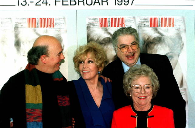 1 Filmfest 97 oVERTIGOÂ¡ Jim KATZ restored the film , Kim NOVAK, Moritz de HADELN Berlinale , Patricia HITCHCOCK daughter of Alfred Hollywood, actress, Berlinale 1997, Copyright: xBriganixArt HEINRICHx 00007269_00007269