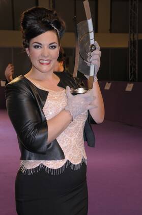 105 Caro Emerald at the Echo Awards 2012 at Messe Berlin on 22 03 12, Red Carpet, Berlin Germany, Germany Copyright: xBriganiArt Sarix 00272900_00272900