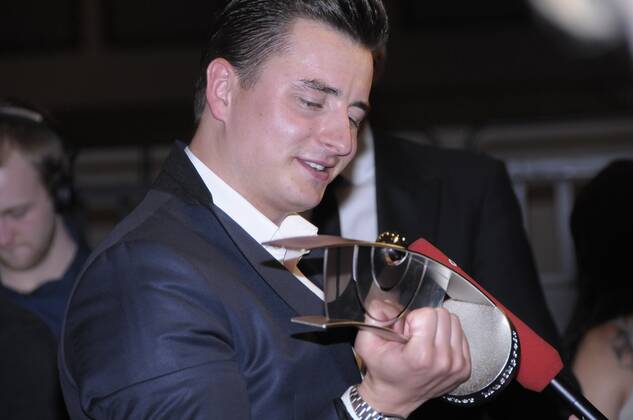 105 Andreas Gabalier at the Echo Awards 2012 at Messe Berlin on 22 03 12, Red Carpet, Berlin Germany, Germany Copyright: xBriganiArt Sarix 00272955_00272955