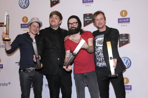 105 Jupiter Jones at the Echo Awards 2012 at Messe Berlin on 22 03 12, Red Carpet, Berlin Germany, Germany Copyright: xBriganiArt Sarix 00273003_00273003