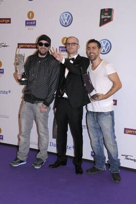 105 Sido, Specter Berlin, Bushido at the Echo Awards 2012 at Messe Berlin on 22 03 12, Red Carpet, Berlin Germany, Germany Copyright: xBriganiArt Sarix 00273187_00273187