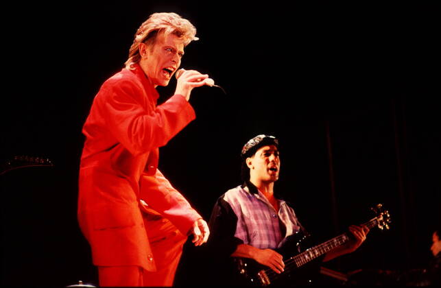 1 concert 87 David Bowie, voc, rock, music, at the Reichstag Bln , CONCERT FOR BERLIN 1987, c Copyright: xHeinrichx BriganiArt_00000242_00000242