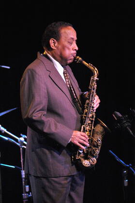 41 Concert Lou Donaldson at the Blue Note in Milano, saxophonist, saxophone, jazz, music, Milan Italy, Italy Copyright: xPOP-EYE Heringx 00049056_00049056