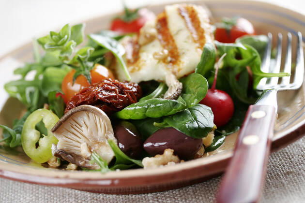 salad,halloumi salad gpc-gbv
