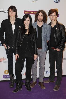 77 Stefanie Kloss with band Silbermond as guest at the ECHO 2012 award ceremony in the exhibition halls under the Radio Tower Berlin, Berlin Berlin Deutschland Germany Copyright: xPOP-EYE Gabschx 00273192_00273192