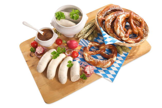 bavarian cuisine,oktoberfest,weisswurst r4f-gb6
