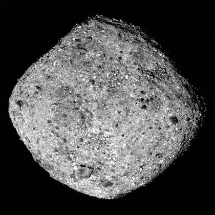 Kennedy Space Center SOL SYSTEM - 03 Dec 2018 - NASAis Origins, Spectral Interpretation, Resource Identification, Security-Regolith Explorer (OSIRIS-REx) spacecraft completed its 1.2 billion-mile (2 billion-kilometer) journey to arrive at the asteroid Bennu late Monday 03 Dec 2018. The spacecraft executed a maneuver that transitioned it from flying toward Bennu to operating around the asteroid. Now, at about 11.8 miles (19 kilometers) from Bennuis Sun-facing surface, OSIRIS-REx will begin a preliminary survey of the asteroid. The spacecraft will commence flyovers of Bennuis north pole, equatorial region, and south pole, getting as close as nearly 4 miles (7 kilometers) above Bennu during each flyover Goddard University of Arizona, United  EP_atl 