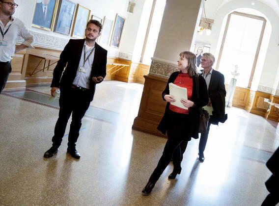 Minister of Culture Joy Mogensen S has been called in open consultation on the offering of a new digital public service radio channel in Christiansborg, Wednesday 27 May 2020 The Minister will answer, among other things, discussions about the tendering process that have taken place internally in the ministry and internally in the government, before and after the offer was settled, Co Copyright: Ritzau Scanpix LiselottexSabroex cop102 spdk20200527-123723-L