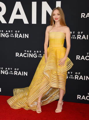 Amanda Seyfried arriving at the premiere of The Art of Racing in the Rain in Hollywood, California - Aug 1, 2019 - Hollywood Premiere of The Art of Racing in the Rain, Hollywood California United States El Capitan Theatre  Copyright: xJanetxGoughx h_00605998