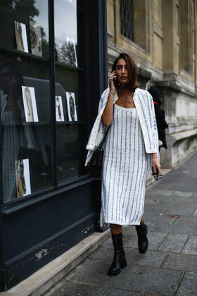 Geraldine Boublil attending Paris Fashion Week - Sept 29, 2019 - PFW: Spring 2020 Street Style Day 6, Paris France  Copyright: xValentinaxRanierix h_00611239