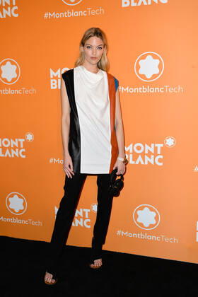 Model Martha Hunt arriving at the Montblanc Smart Headphones Launch Party in New York City - March 10, 2020 - Montblanc Smart Headphones Launch Party 2020, New York City New York United States  Copyright: xNYCxPicturesx h_00621120