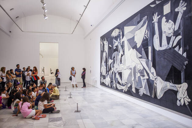 The Guernica painting by Picasso, Reina Sofia National Art Museum, Madrid, Spain. Madrid Madrid Spain Copyright: xLucasxVallecillosx LVM-Ma.Rs.6372
