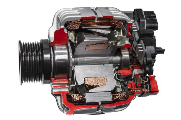  Alternator cross section Copyright: xphilipusx Panthermedia19215555
