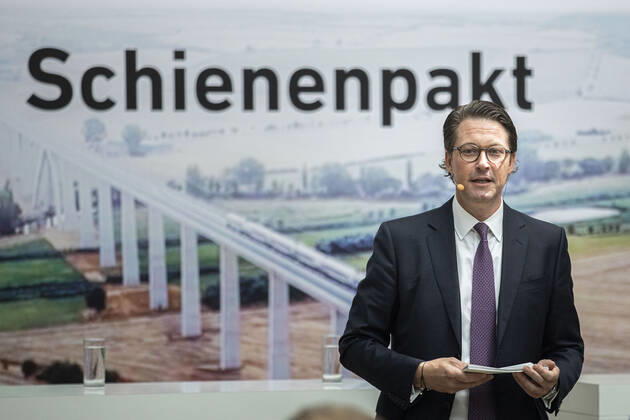 Andreas Scheuer, Federal Minister for Transport and Digital Infrastructure, recorded during the presentation and signing of the Rail Pact in Berlin, 30 06 2020 Berlin Germany Copyright: xFlorianxGaertner photothek.netx