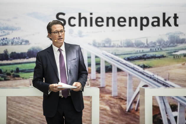Andreas Scheuer, Federal Minister for Transport and Digital Infrastructure, recorded during the presentation and signing of the Rail Pact in Berlin, 30 06 2020 Berlin Germany Copyright: xFlorianxGaertner photothek.netx