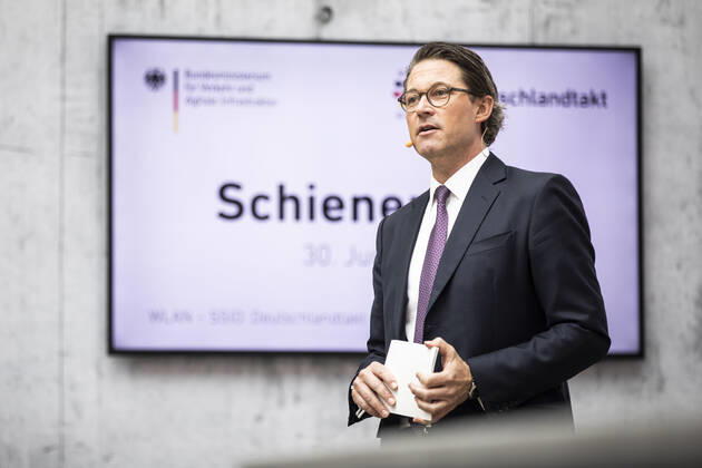 Andreas Scheuer, Federal Minister for Transport and Digital Infrastructure, recorded during the presentation and signing of the Rail Pact in Berlin, 30 06 2020 Berlin Germany Copyright: xFlorianxGaertner photothek.netx