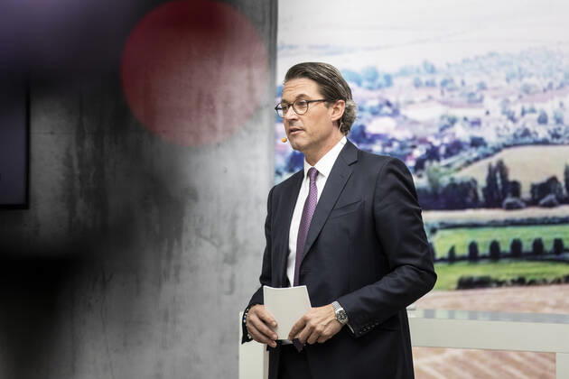 Andreas Scheuer, Federal Minister for Transport and Digital Infrastructure, recorded during the presentation and signing of the Rail Pact in Berlin, 30 06 2020 Berlin Germany Copyright: xFlorianxGaertner photothek.netx