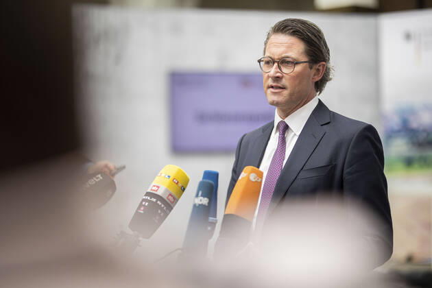 Andreas Scheuer, Federal Minister for Transport and Digital Infrastructure, recorded at a press statement after the presentation and signing of the Rail Pact in Berlin, 30 06 2020 Berlin Germany Copyright: xFlorianxGaertner photothek.netx