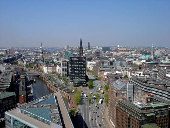 Germany, Hamburg, City, aerial view McPWAL McPWAL