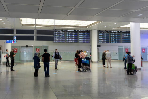 Effects Corona Munich Airport In the picture Arrivals Arrivals Arrivals Pickup Terminal 2 T2 Munich Munich Airport Bayer Germany Copyright: Passion2Press MarkusxFischerx