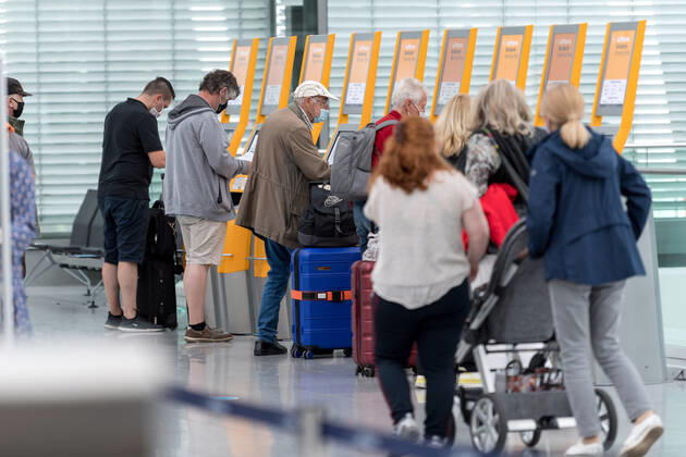 Effects Corona Munich Airport In the picture Economy Check In Lufthansa Terminal 2 T2 Munich Airport Munich Bayer Germany Copyright: Passion2Press MarkusxFischerx