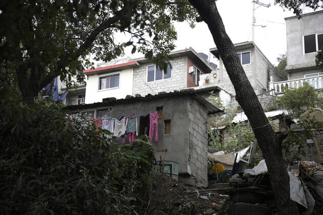 General view of the house where there was a multi-femicide. The bodies of 4 girls and one woman lifeless with gun shot wounds were found in the El Gavillero neighbourhood in northeast of Mexico City on July 8th, 2020 in Nicolas Romero, Mexico Where: Nicolas Romero, Mexico When: 09 Jul 2020 Credit: Eyepix Cover Images **EDITORIAL USE ONLY** Copyright: xMarianaxBaex 40706319 EDITORIAL USE ONLY. NOT FOR USE BY NEWSPAPERS BASED IN THE UK.