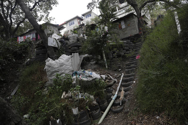 A general view of the house where there was a multi-femicide. The bodies of 4 girls and one woman lifeless with gun shot wounds were found in the El Gavillero neighbourhood in northeast of Mexico City on July 8th, 2020 in Nicolas Romero, Mexico Where: Nicolas Romero, Mexico When: 09 Jul 2020 Credit: Eyepix Cover Images **EDITORIAL USE ONLY** Copyright: xMarianaxBaex 40706326 EDITORIAL USE ONLY. NOT FOR USE BY NEWSPAPERS BASED IN THE UK.