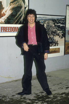 Bill Wyman The Rolling Stones at the gala premiere of the documentary film Chuck Berry Hail Hail Rock n Roll in Empire Leicester Square London, 17 02 1988 Foto:xR.xKeuntjex xFuturexImage