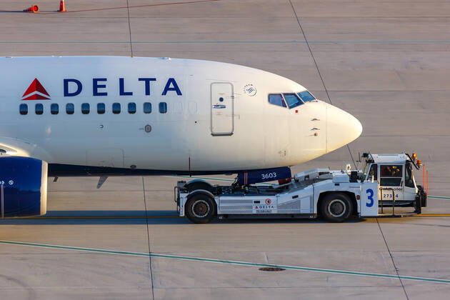 Atlanta, United States, 2 April 2019 A Boeing 737, 700 Delta Air Lines aircraft with registration mark N303DQ at Atlanta ATL airport in the United States 1084200333