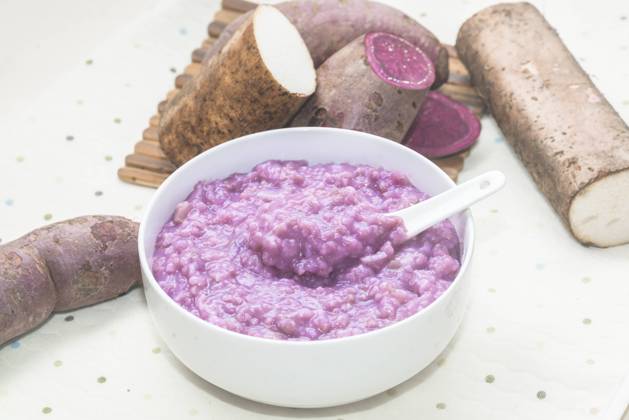 Purple potato yam porridge  596787818966548898