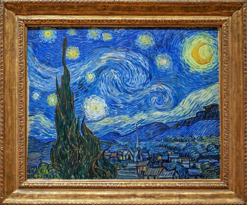 The starry night, 1889, painting by Vincent van Gogh, MOMA, museum of modern art, New York, USA, America New York New York USA Copyright: xSergixReboredox SRE-BS4190