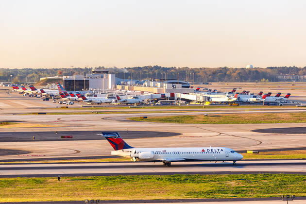 Atlanta, United States 3 April 2019 A Delta Air Lines Boeing 717 200 aircraft with registration mark N717JL at Atlanta ATL airport in the United States 1084200778