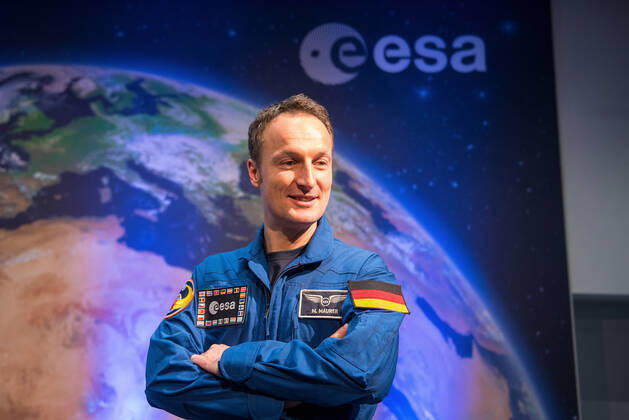 ESA Press Conference, Astronaut Dr Matthias Maurer 02 02 2017 Darmstadt x1x ESA, European Space Operations Centre Press Conference, Introduction of ESA Astronaut Dr Matthias Maurer In picture l r Dr Matthias Maurer Frankfurt Frankfurt Hessen Germany