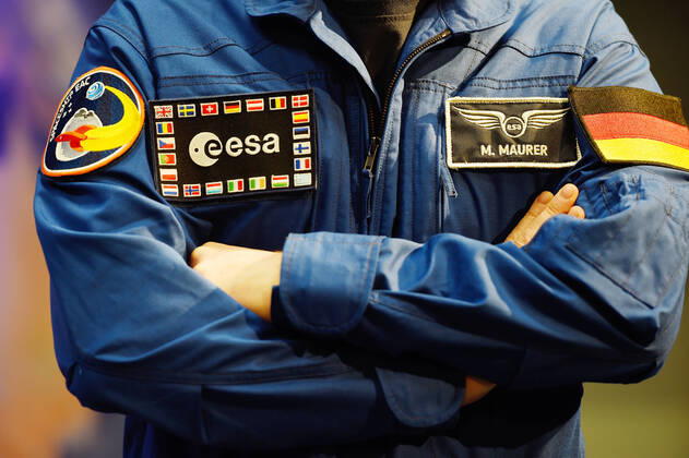 ESA Press Conference, Astronaut Dr Matthias Maurer 02 02 2017 Darmstadt x1x ESA, European Space Operations Center Press Conference, Introduction of ESA Astronaut Dr Matthias Maurer In the picture l r Dr Matthias Maurer Frankfurt Frankfurt Hessen Germany