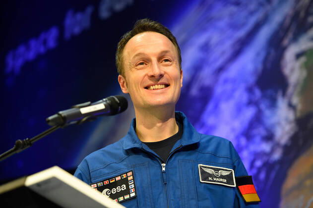 ESA Press Conference, Astronaut Dr Matthias Maurer 02 02 2017 Darmstadt x1x ESA, European Space Operations Center Press Conference, Introduction of ESA Astronaut Dr Matthias Maurer In the picture l r Dr Matthias Maurer Frankfurt Frankfurt Hessen Germany