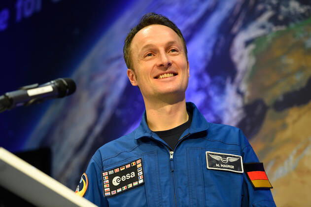 ESA Press Conference, Astronaut Dr Matthias Maurer 02 02 2017 Darmstadt x1x ESA, European Space Operations Center Press Conference, Introduction of ESA Astronaut Dr Matthias Maurer In the picture l r Dr Matthias Maurer Frankfurt Frankfurt Hessen Germany