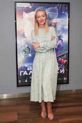 MOSCOW, RUSSIA - AUGUST 25, 2020: Actress Viktoriya Agalakova attends the Moscow premiere of Dzhanik Fayziyev s fantasy film Cosmoball at the Karo 11 Oktyabr Cinema. Vyacheslav Prokofyev TASS  TS0E4A8F
