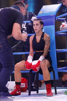 Elena Miras at the 2 fight evening of Das große SAT Promiboxen in Die Halle Tor 2 Cologne, 25 09 2020 Foto:xC.xHardtx xFuturexImage