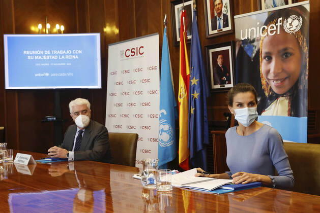 Bilder des Jahres 2020, Entertainment 11 November Entertainment Themen der Woche KW47 Entertainment Bilder des Tages 17-11-2020 Madrid Queen Letizia arriving for a meeting with members of the Spanish UNICEF at the CSIC in Madrid. No Spain  Copyright: xPPEx