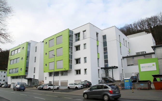 18 12 2020, BioNTech plant in Idar Oberstein, Rhineland-Palatinate, A company headquarters of the vaccine manufacturer 18 12 2020, BioNTech plant in Idar Oberstein 18 12 2020, BioNTech plant in Idar Oberstein